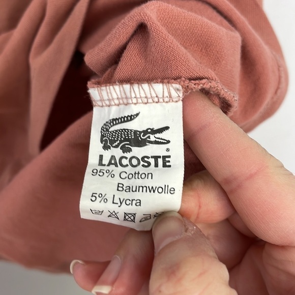 Lacoste salmon polo shirt - Picture 6 of 7
